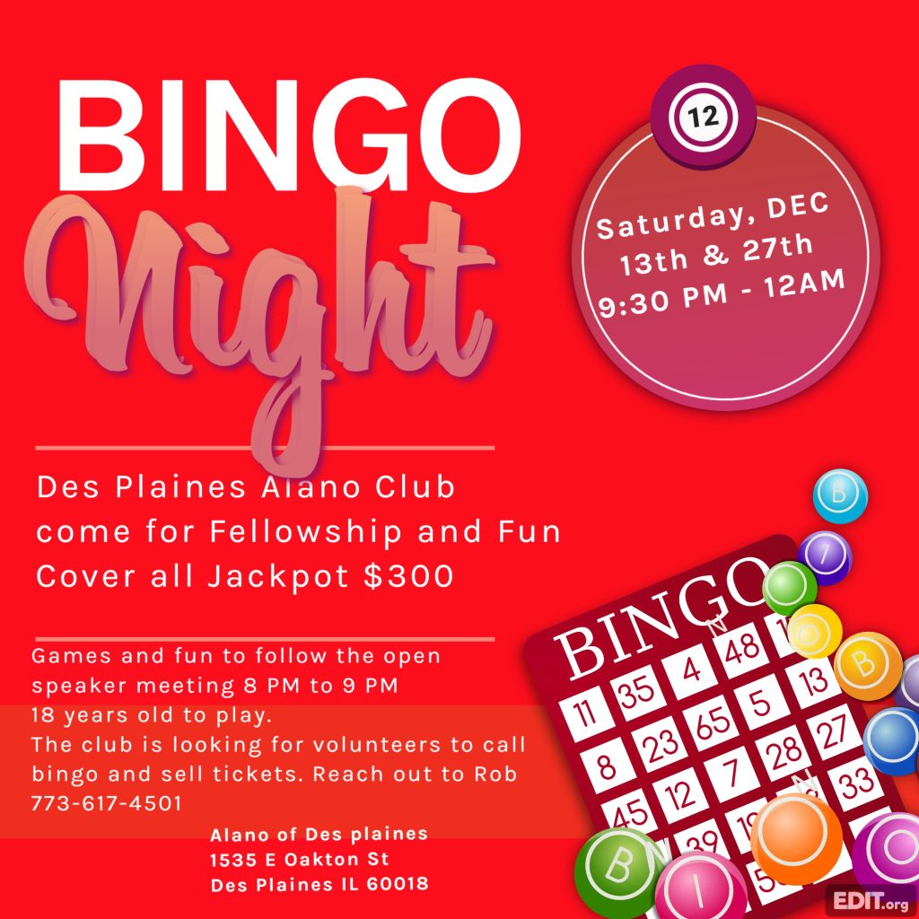Bingo @ Alano Club